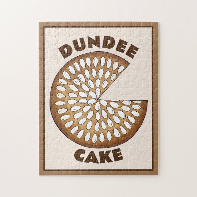 Puzzle Dundee Cake Scotland Gastronomic Cake Cake (Vertical)