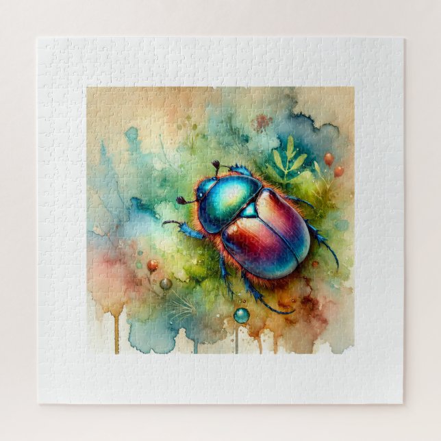 Puzzle Dung Beetle 151024AREF103 - Watercolor (Vertical)