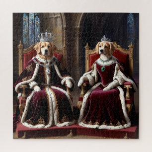 Puzzle Dúo real de perro rey real y arte canino reina