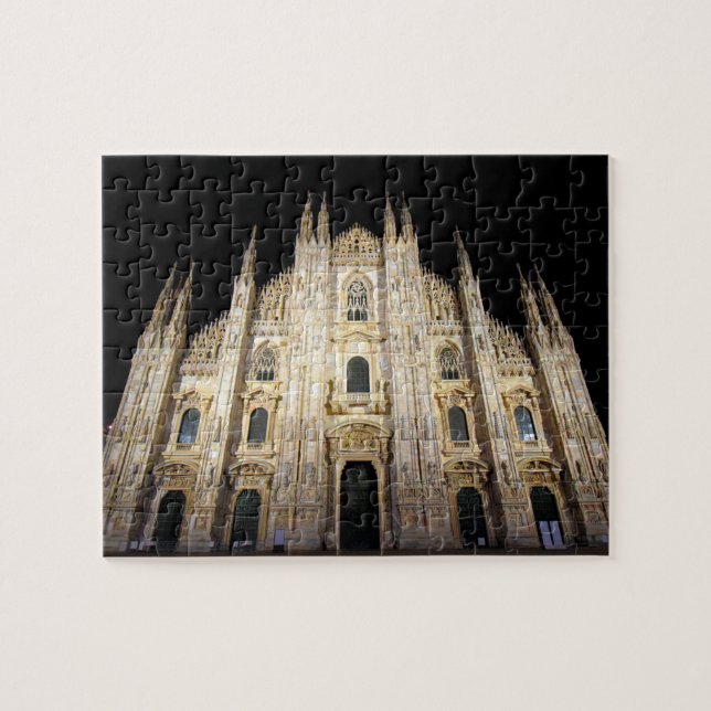 Puzzle Duomo di Milano de noche - 8x10 - 110 pc (Horizontal)