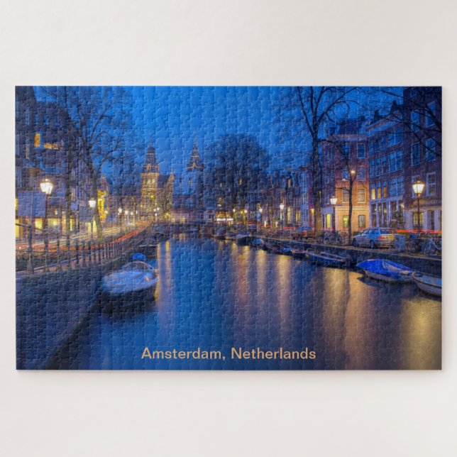 Puzzle Dusk en Ámsterdam (Horizontal)