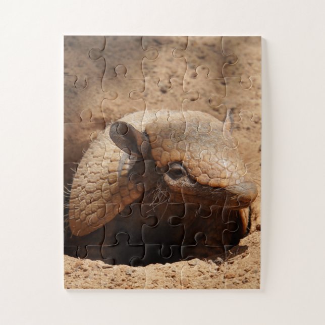 Puzzle Dwarf Armadillo diciendo hola (Vertical)
