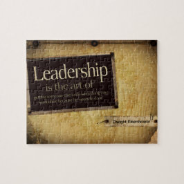 Puzzle Dwight Eisenhower Inspiradora cita "Liderazgo"