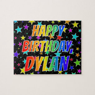 Puzzle "DYLAN" Nombre, Divertido "FELIZ CUMPLEAÑOS"