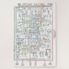 Puzzle E Tipo Jag, Diagrama de cableado.