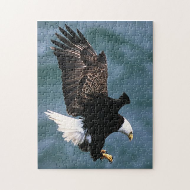 Puzzle Eagle calvo - pájaro nacional de los Estados (Vertical)