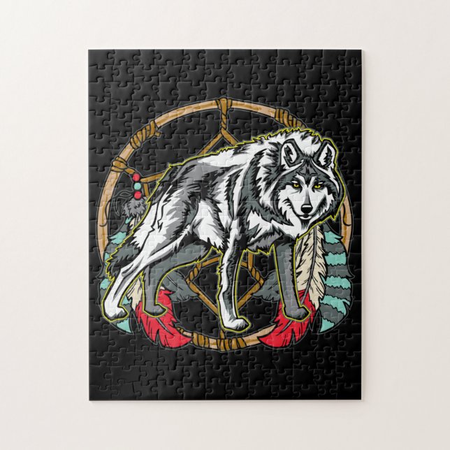 Puzzle Eagle Dreamcatcher (Vertical)