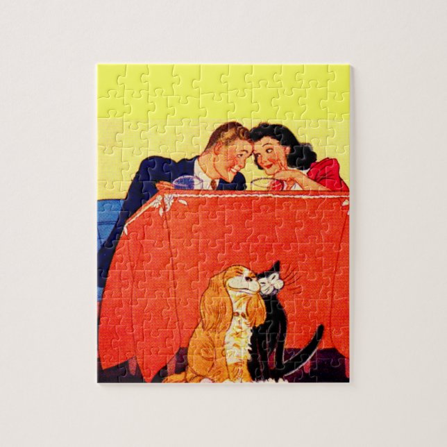 Puzzle Earl y Dorothy y el perro y el gato (Vertical)