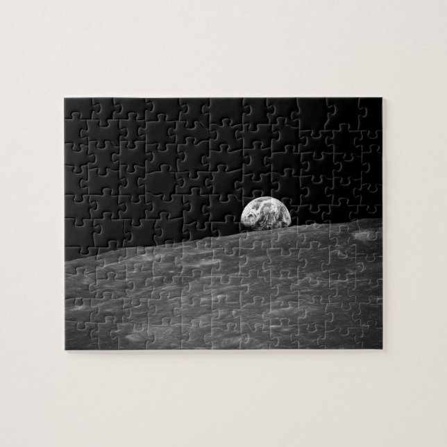 Puzzle Earthrise de la misión de la luna de Apolo 8 (Horizontal)