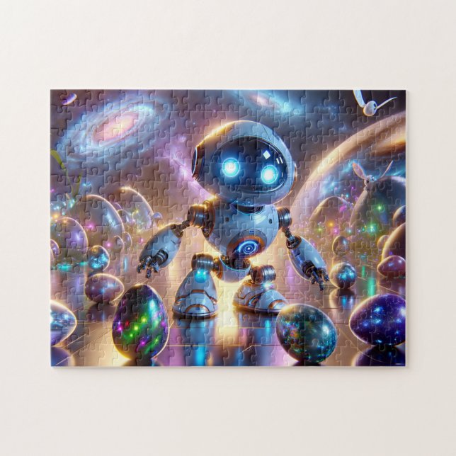 Puzzle Easter Droid Space Galaxy Theme Kids Gift (Horizontal)