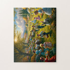 Puzzle Easter Egg Hunt Springtime Picnic Family Fun