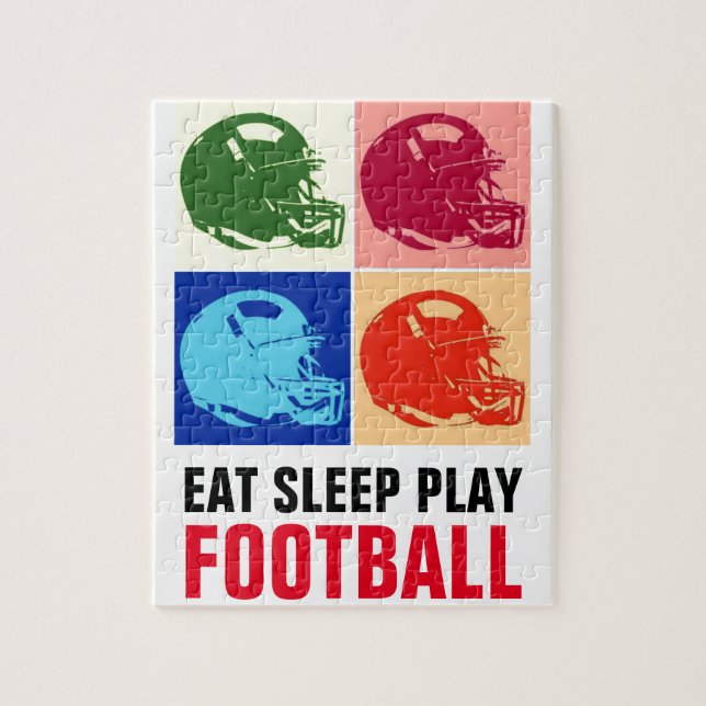 Puzzle Eat Sleep Play Football Pop Art (Vertical)