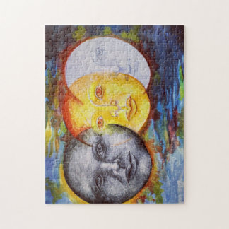 Puzzle Eclipse de luna de sol de arte original