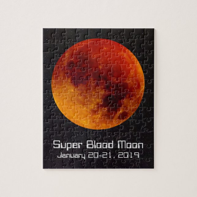 Puzzle Eclipse de luna Super Sangre 2019 (Vertical)