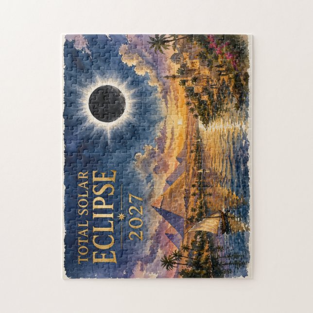 Puzzle Eclipse Total Solar 2027 Egipto (Vertical)