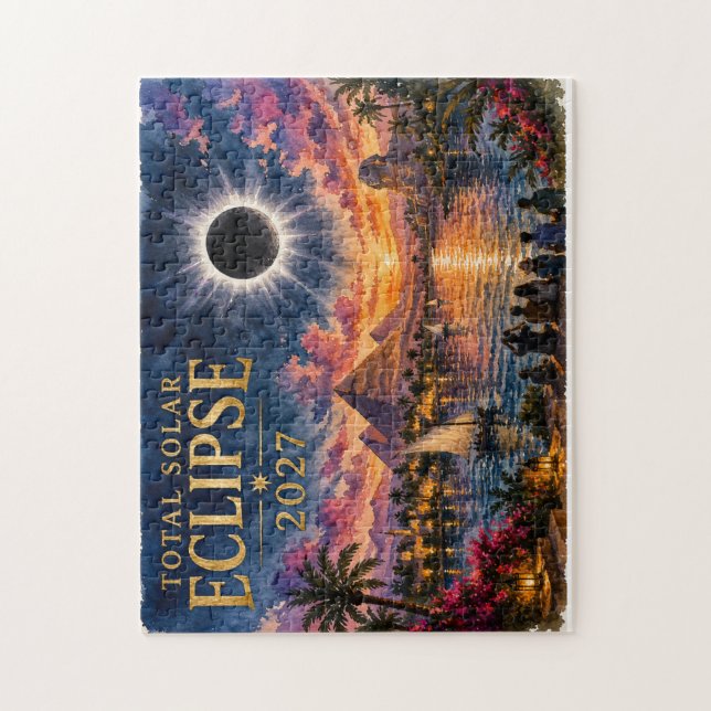 Puzzle Eclipse Total Solar Egipto 2027 (Vertical)