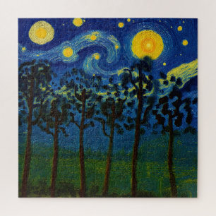 Puzzle Ecos forestales del infinito - Un paisaje forestal