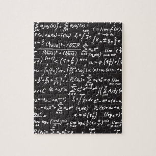 Puzzle Ecuaciones matemáticas de pizarra