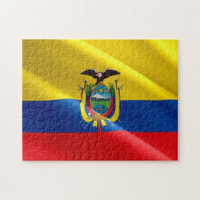 Puzzle Ecuador - Bandera ecuatoriana - (Horizontal)