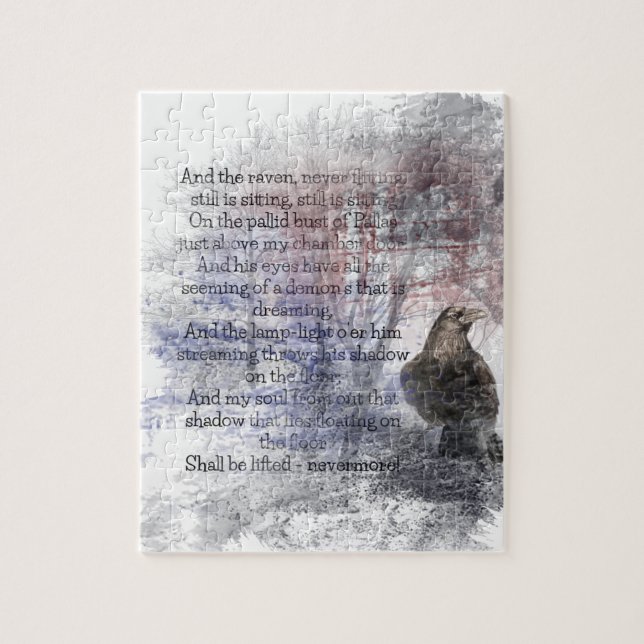 Puzzle Edgar Allen Poe Poem The Raven (Vertical)