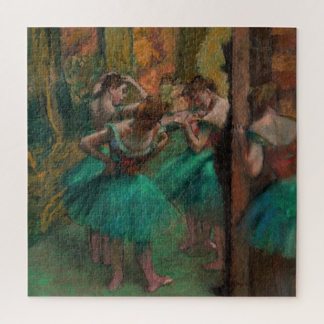 Puzzle Edgar Degas - Bailarinas, rosadas y verdes (Vertical)