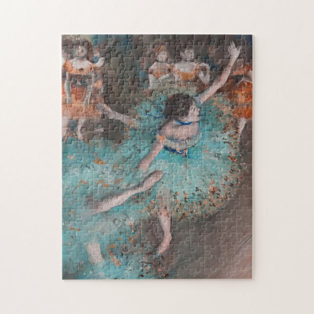 Puzzle Edgar Degas cantando bailarina verde (Vertical)