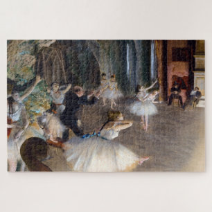 Puzzle Edgar Degas - El ensayo del ballet en el escenario