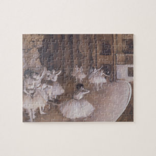 Puzzle Edgar Degas  Ensayo de ballet sobre el escenario,
