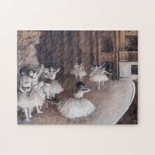 Puzzle Edgar Degas - Ensayo de ballet sobre el escenario