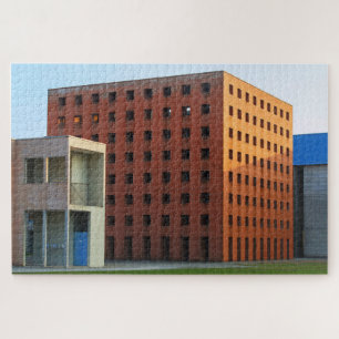 Puzzle Edificio Aldo Rossi de arquitectura en Módena, Ita