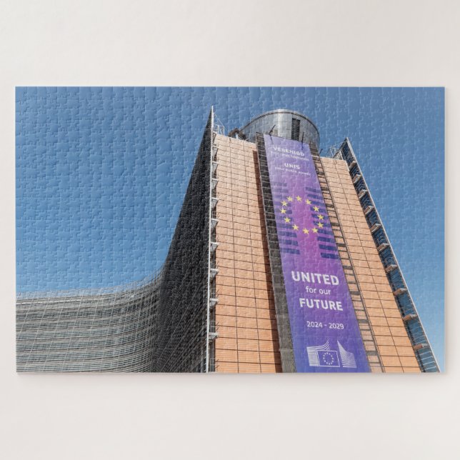 Puzzle Edificio Berlaymont EU Bruselas  (Horizontal)