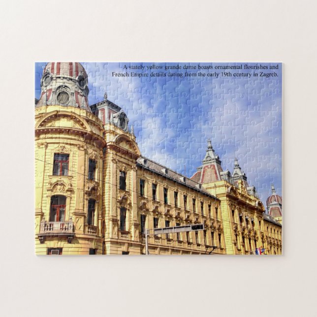 Puzzle Edificio centenario en Zagreb Croacia (Horizontal)
