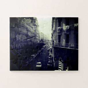 Puzzle Edificio de coches vintage Argel Argelia
