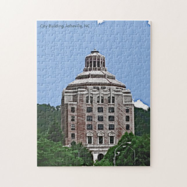 Puzzle Edificio de la ciudad, Asheville, NC (Vertical)