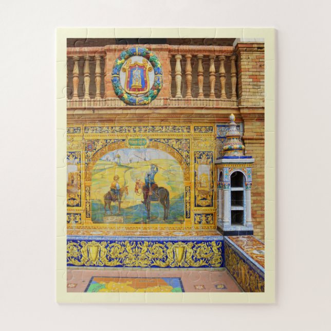 Puzzle Edificio decorativo español (Vertical)