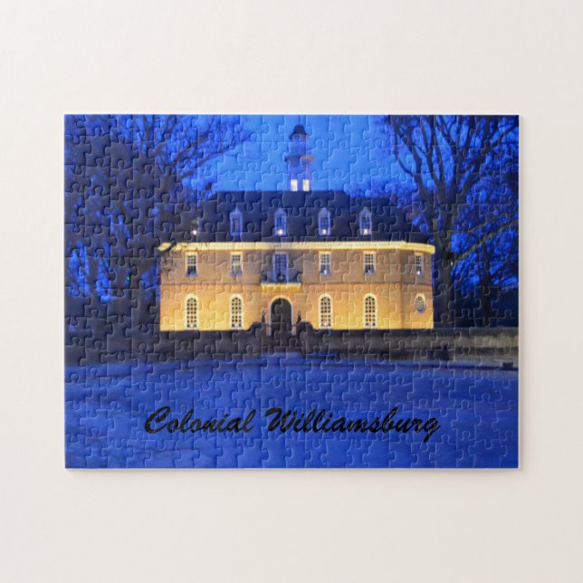 Puzzle Edificio del Capitolio al anochecer, Colonial Will (Horizontal)