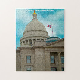 Puzzle Edificio del Capitolio de Arkansas. Felicitaciones