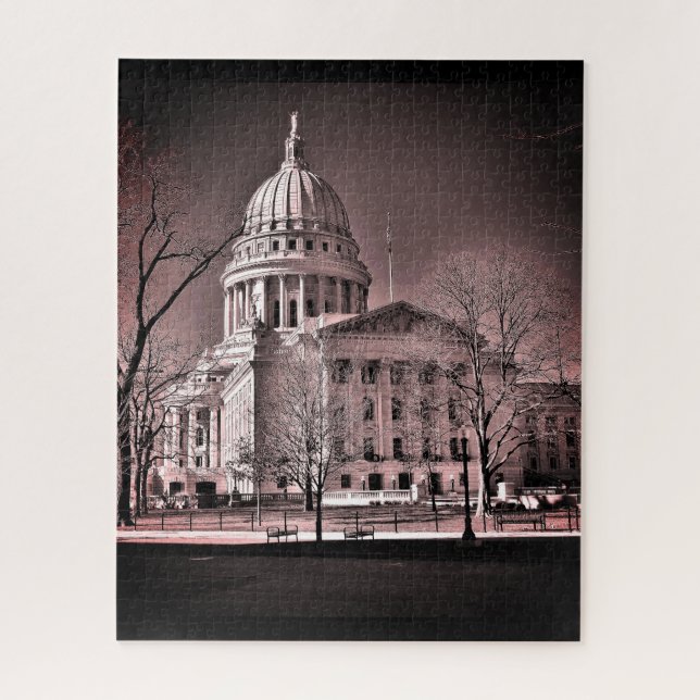 Puzzle Edificio del Capitolio Estatal de Wisconsin (Vertical)