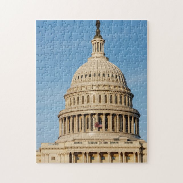 Puzzle Edificio del capitolio tirado en la oscuridad (Vertical)