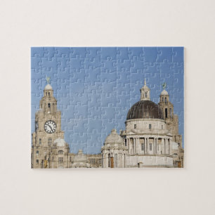 Puzzle Edificio del Hígado, Liverpool, Inglaterra