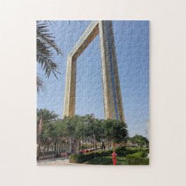 Puzzle Edificio Dubai Frame situado en el parque Zabeel