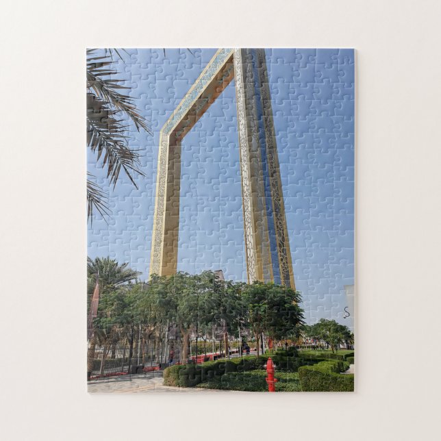 Puzzle Edificio Dubai Frame situado en el parque Zabeel (Vertical)