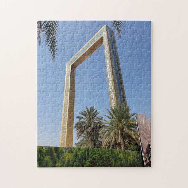 Puzzle Edificio Dubai Frame situado en el parque Zabeel (Vertical)
