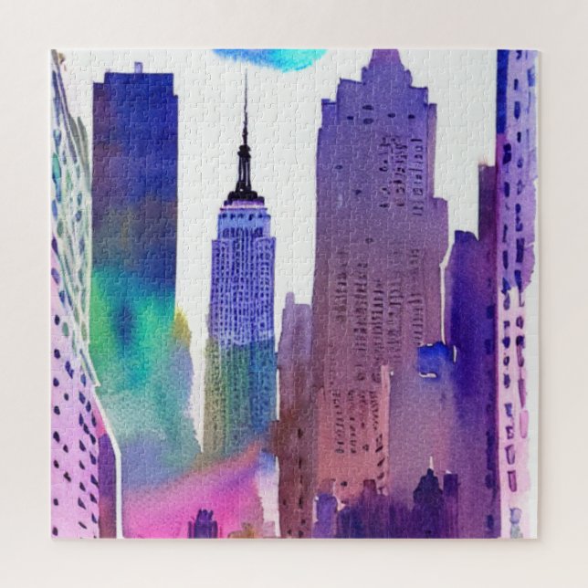 Puzzle Edificio Empire State de la ciudad de Nueva York (Vertical)