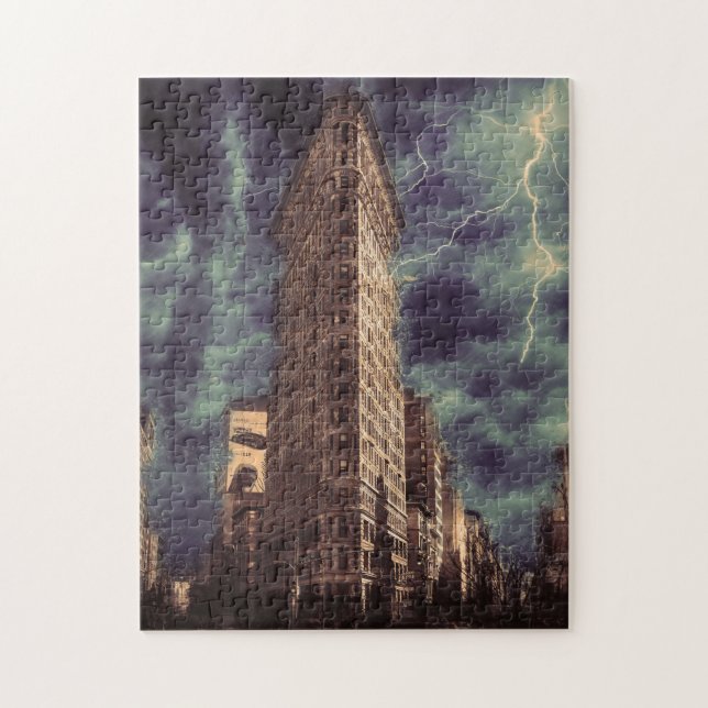 Puzzle Edificio Flatiron de Nueva York. (Vertical)