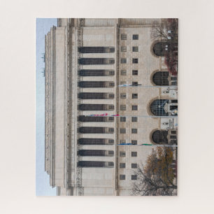 Puzzle edificio histórico del tribunal del condado de mil