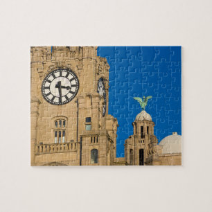 Puzzle Edificio Liver, Liverpool, Merseyside, Inglaterra
