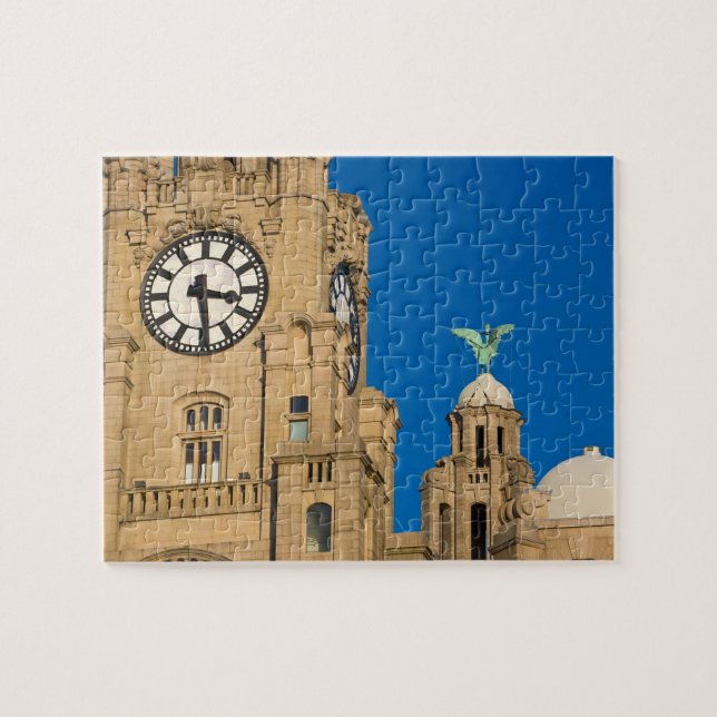 Puzzle Edificio Liver, Liverpool, Merseyside, Inglaterra (Horizontal)