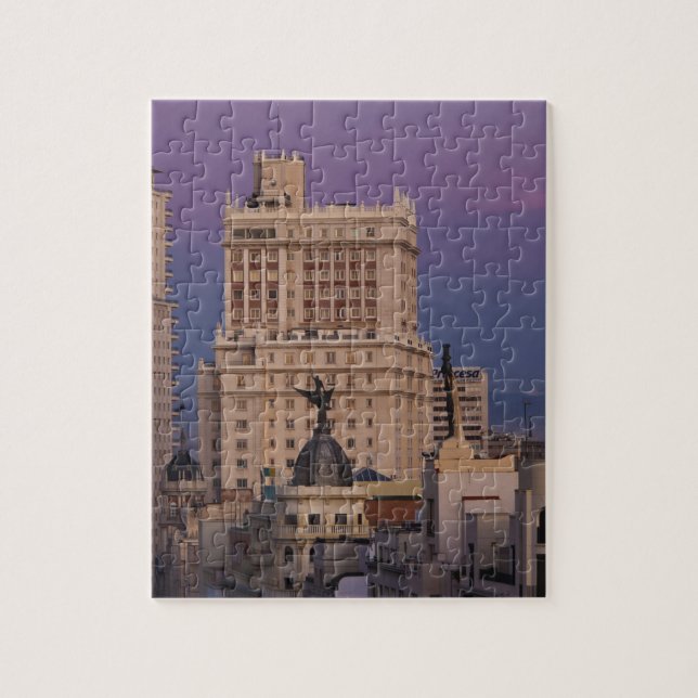 Puzzle Edificios a lo largo de Gran Vía y Edificio España (Vertical)
