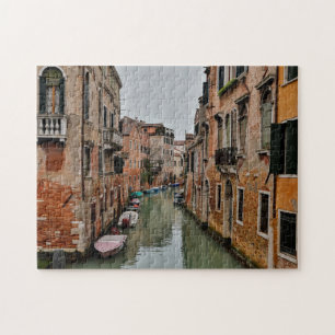 Puzzle Edificios a lo largo de los canales de Venecia